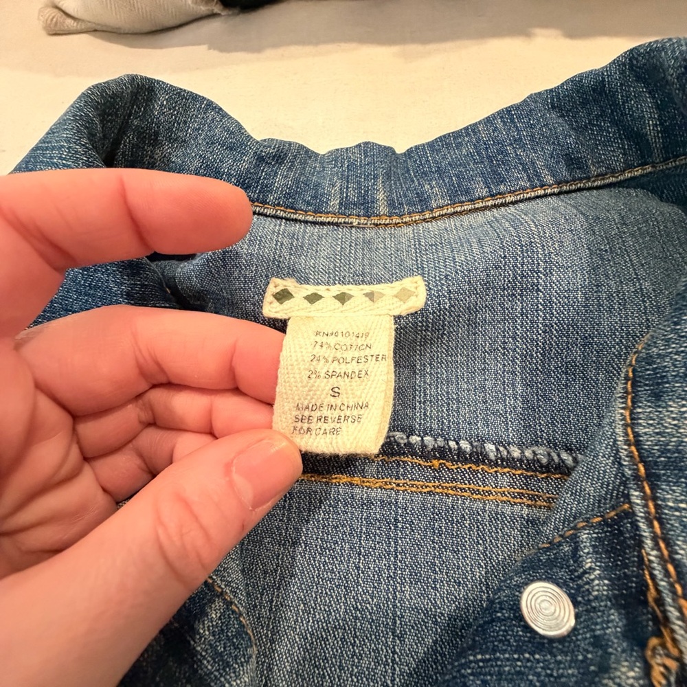 Women’s Blue Jean Jacket Size S - Picture 5 of 9